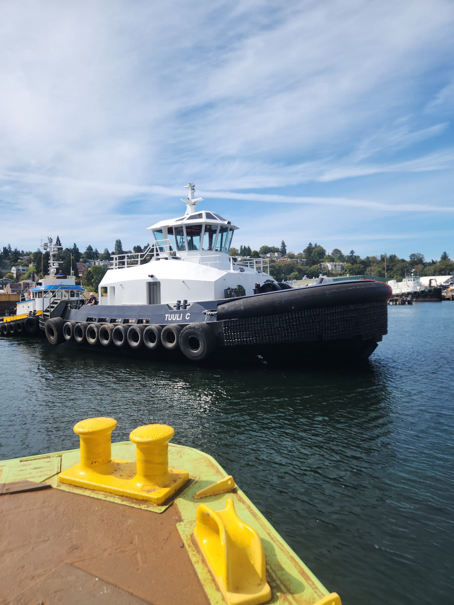 Tuuli C on the water near Snow Shipyard in Seattle, Washington.